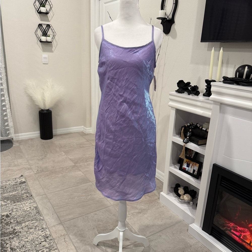 Kohl's Shimmering Purple Mini Dress Size M